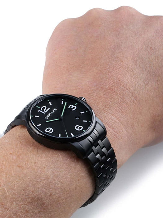 Оригинальные часы  Wenger 01.1741.119 кварцевые калибр механизма  общий вид